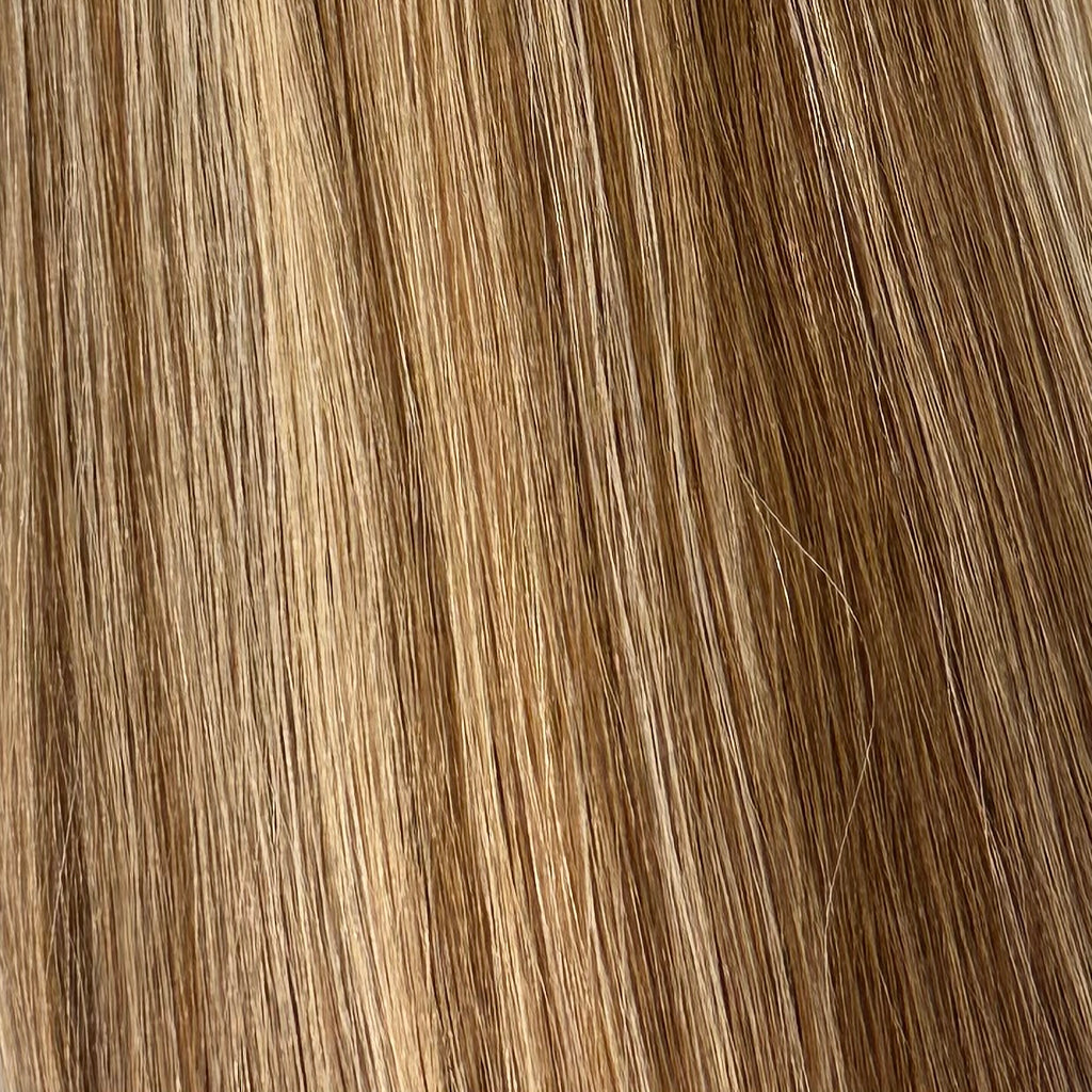 Tressen gesträhnt 4/18 haselnussbraun/sandblond
