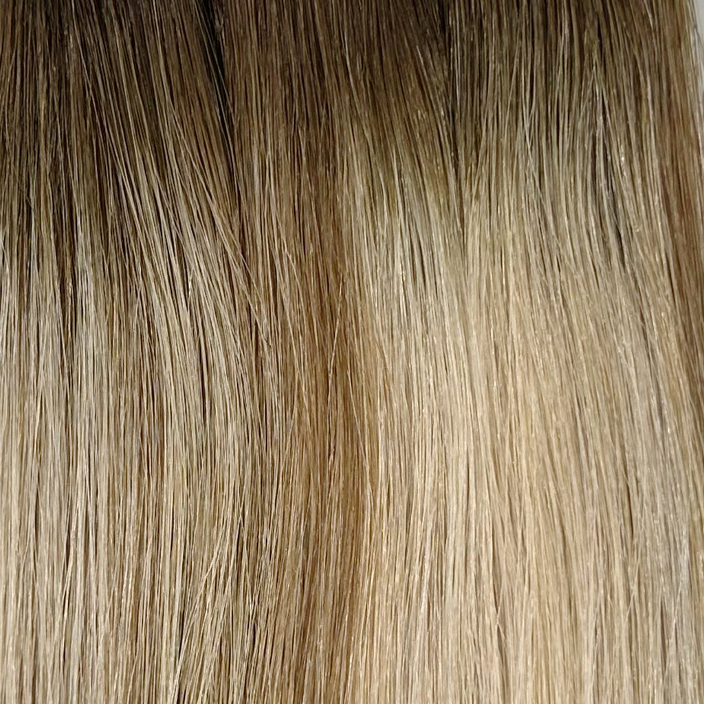 Tressen ombre/gesträhnt #4/6/22/60 haselnussbraun/hellbraun/lightblond/hellgoldblond